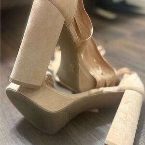 Elegant Beige Women's Heels